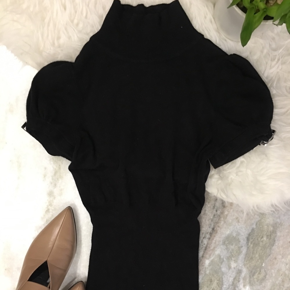 Turtleneck short sleeved sweater - Picture 1 of 4